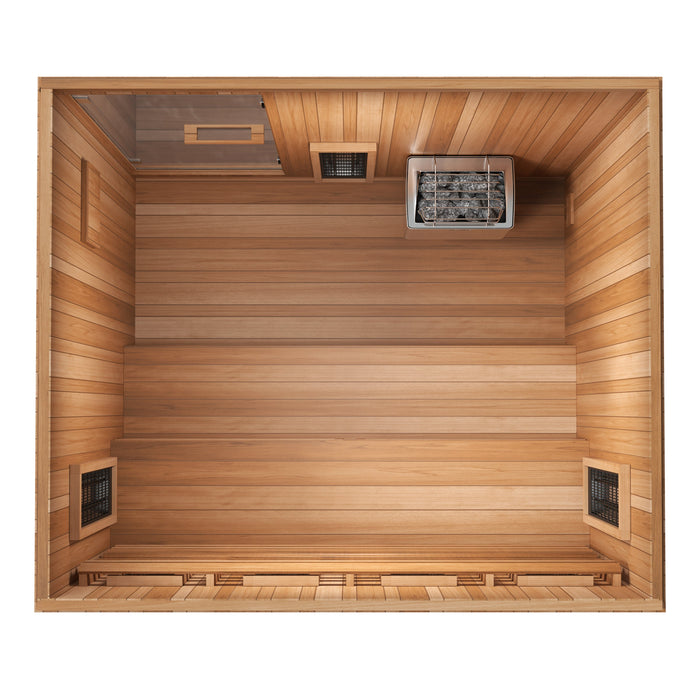 Finnmark Designs Trinity 4-Person Infrared & Traditional Steam Sauna | FD-KN005