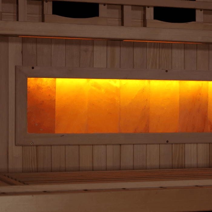 Golden Designs 3-Person Corner Full Spectrum Near Zero EMF FAR Infrared Sauna | GDI-8035-02