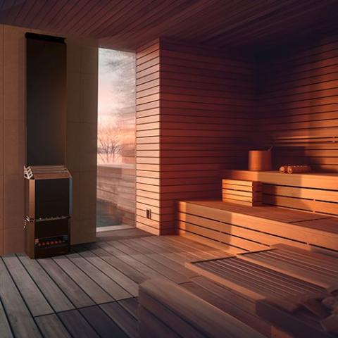 Saunum 4.8kW Electric Sauna Heater w/ Heat Equalizer | AIR 5