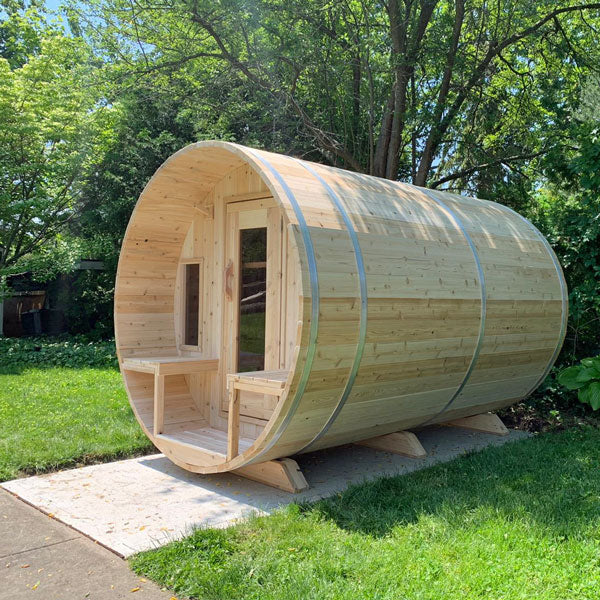 Dundalk Leisurecraft Canadian Timber Sauna de barril Tranquility para 6 personas | CTC2345W 