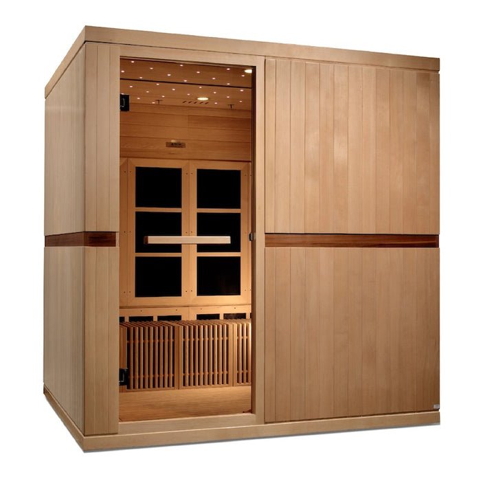 Golden Designs Cataluña Sauna ADA de infrarrojos lejanos EMF cercano a cero para 8 personas | GDI-6880-01