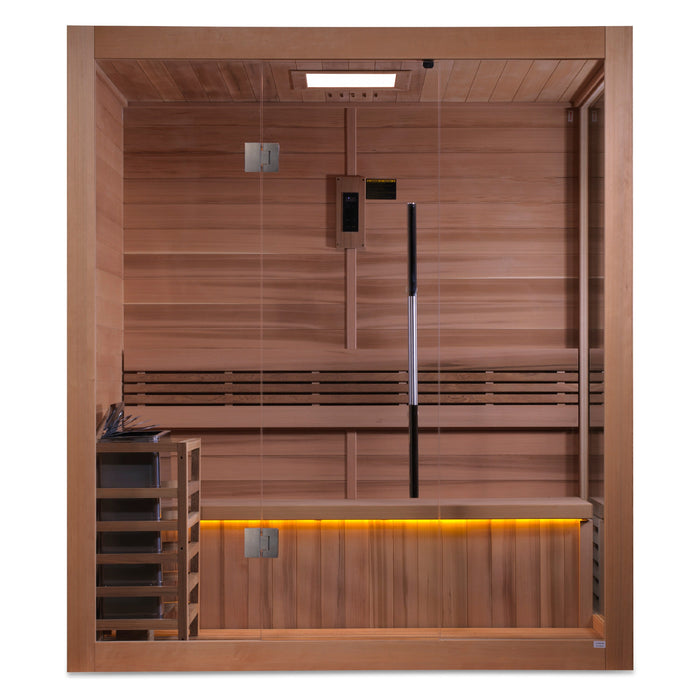 Golden Designs Forssa 3-Person Traditional Indoor Sauna | GDI-7203-01