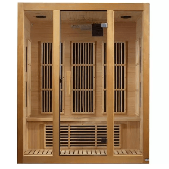 Maxxus Bellevue Sauna de infrarrojos lejanos con bajo EMF para 3 personas | MX-J306-01