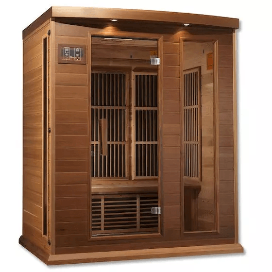 Maxxus Sauna infrarroja lejana de bajo EMF para 3 personas | MX-K306-01-CED