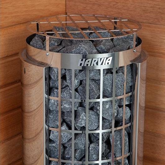 Harvia Cilindro Half Series Electric Heater Package w/ Digital Controller and Wifi and Stones