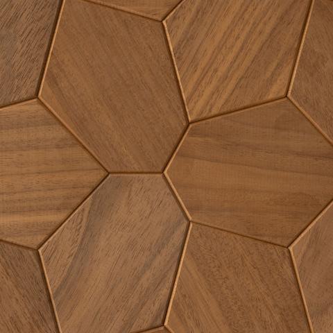 EmotionWood Thermo-Abachi, Hexagon, Decorative Sauna Wall Panel