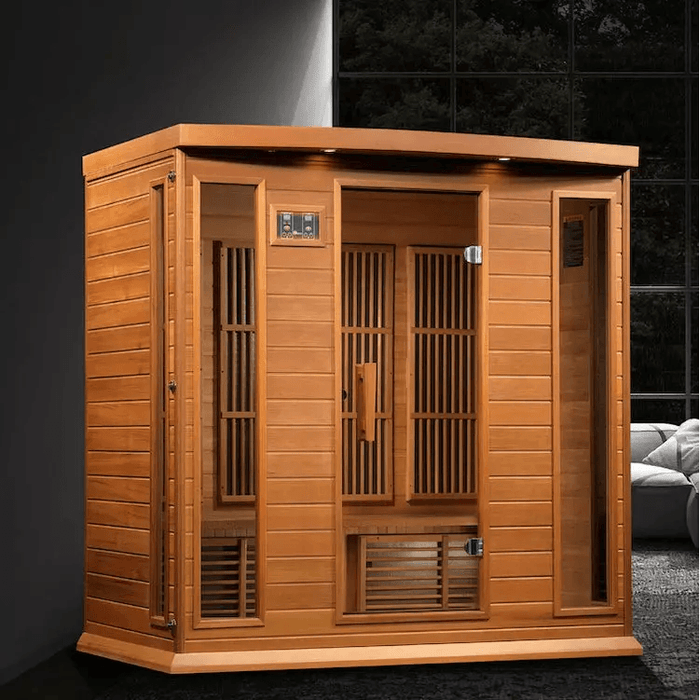 Maxxus Sauna de infrarrojos lejanos EMF cercano a cero para 4 personas | MX-K406-01-ZF CED