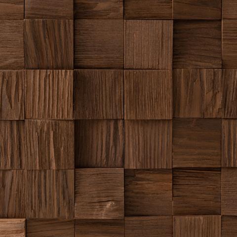EmotionWood Thermo-Ash, Square 58, Decorative Sauna Wall Panel
