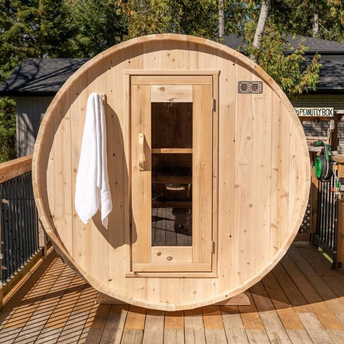 Dundalk Leisurecraft Canadian Timber 4 Person Harmony Barrel Sauna | CTC22W