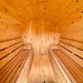 Interior of true north barrel sauna